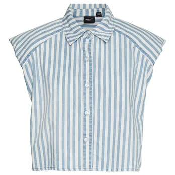 Marškiniai moterims, Balta, VMLINES SL STRIPED SH