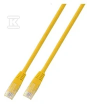 Securitynet PATCHCORD RJ45 U/UTP 5E PVC CCA ŻÓŁ 0