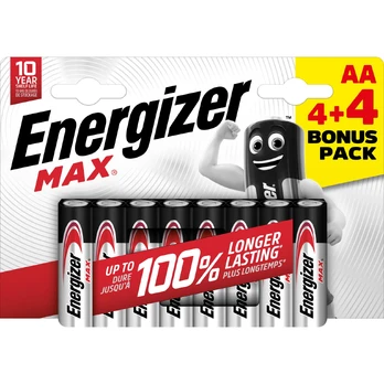 Elementai ENERGIZER Max , AA, LR06, 8 vnt