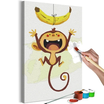 Artgeist Tapybos pagal skaičius rinkinys - Hungry Monkey