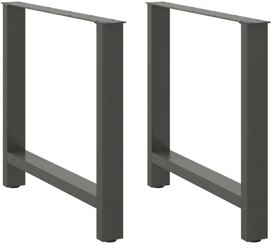 Kavos staliuko kojelės, antracito, 2 vnt., 80x(72-73)cm