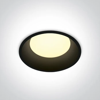 9W LED įleidžiamas šviestuvas, juodas, 3000K