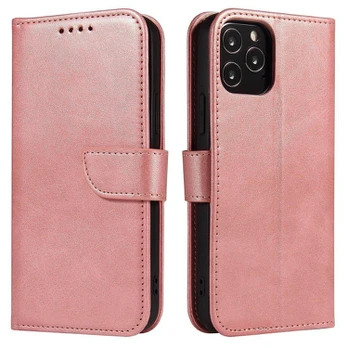 Atverčiamas dėklas Magnet Case Elegant Poco M4 Pro 5G Rožinis