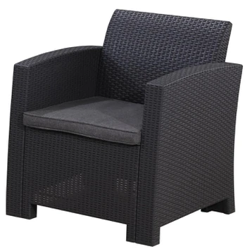 Rotango sodo krėslas 68 cm, pilkas