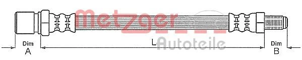 Stabdžių žarnelė METZGER 4111149