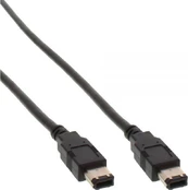 InLine Firewire 6 kontaktų - Firewire 6 kontaktų, 3m, Juodas (34003)