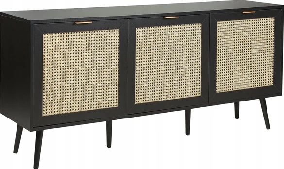 Spintelė Beliani Opoco, juoda/rusva, 40 cm x 150 cm x 71 cm