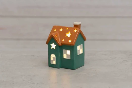 Finnlumor House Lantern with LED-light 13 cm Viinikka