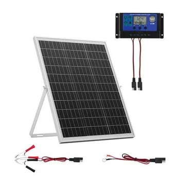 25W 12V saulės baterijos įkroviklis