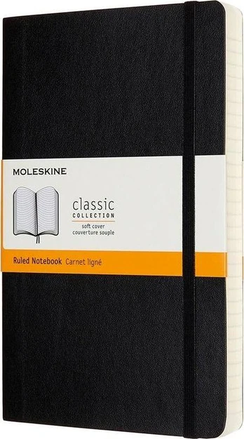 Moleskine Notes Classic 13x21 linijos juoda
