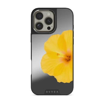 Hibiscus - iPhone 16 Pro Max Case, Elite Mirror (MagSafe) / Gunmetal