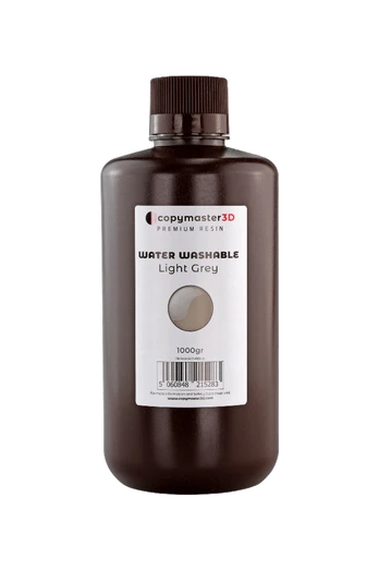 Copymaster3D Vanduo Washable UV derva - 1000ml - Šviesiai pilka