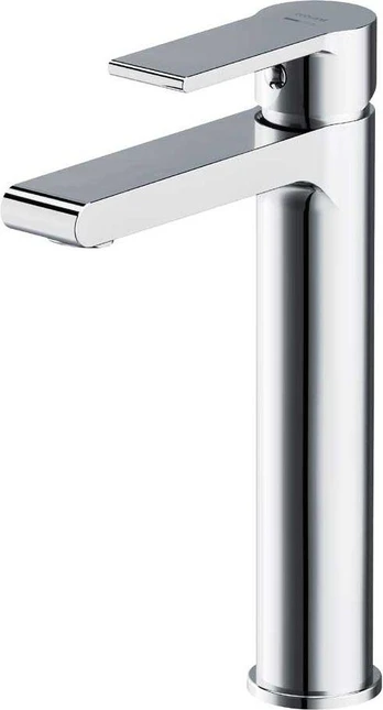 Wahbasin faucet Brasco High with click-clack waste