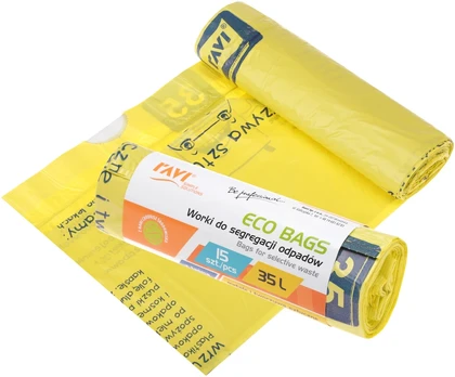 Rūšiavimo atliekų maišai, 35 l, 15 vnt., plastikui, 21 x 5 x 5, 00775, Simple Solution