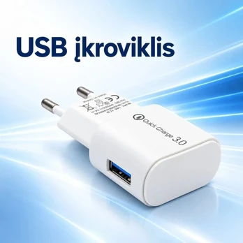 Sieninis USB Įkroviklis