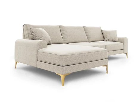 Minkštas kampas Mazzini Sofas Madara, šviesios smėlio spalvos