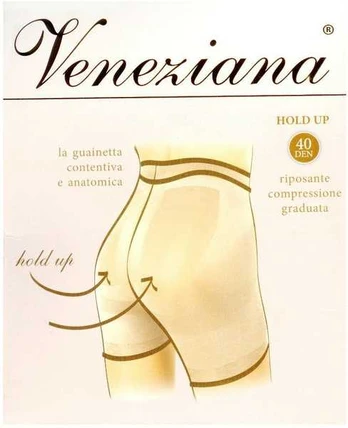 Veneziana Pėdkelnės Hold Up 40 - juoda