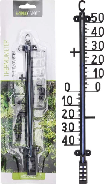 Oem Lauko termometras juoda 25 cm