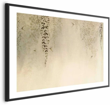 Artgeist Plakatas - rusvai gelsvas Hummingbirds
