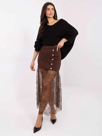 Italy Moda Spódnica-MI-SD-3292.09P-ruda