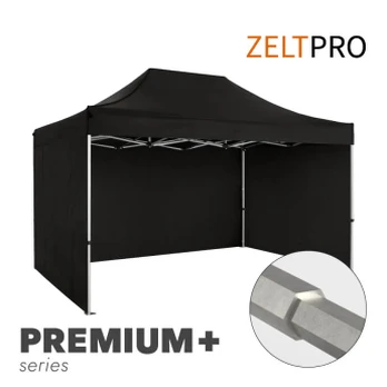 Sodo palapinė 3x4,5 Juoda Zeltpro PREMIUM+