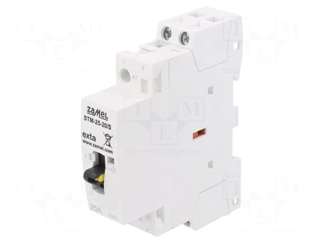 Contactor: 2-pole installation | 25A | 230VAC | NO x2 | STM | -5÷60°C