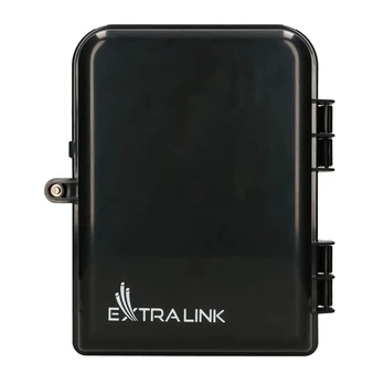 Extralink Eliza V2 | Fiber optic terminal box | 16 core, juodas, mid-span