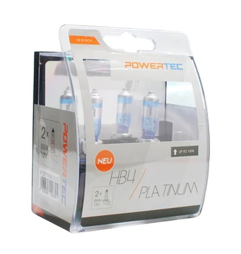 Automobilinės lemputės M-Tech Powertec Platinum +130% HB4 12V, 2 vnt.