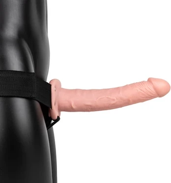 Realrock By Shots RealRock Vibrating Hollow Strap-On 24.5cm Adjustable Intimate System