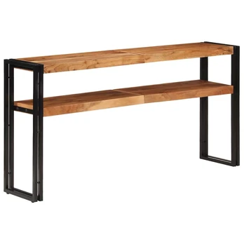 Konsolinis staliukas, 150x30x75cm, akacijos medienos masyvas