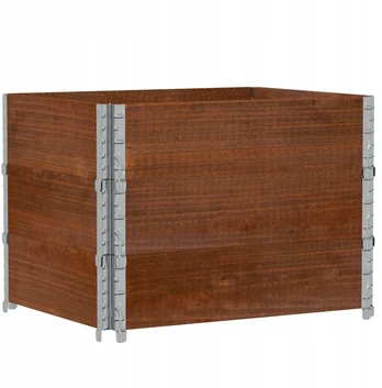 Paletės antstatas 80x60x60,5 rudas, 3 vnt.