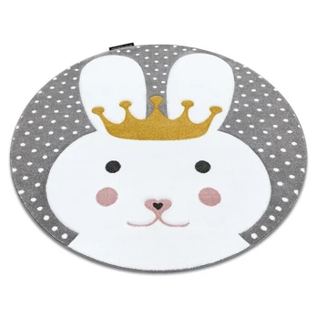 Kilimas PETIT BUNNY triušis ratas pilka