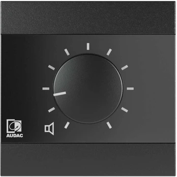 Wall-mounted volume control AUDAC WP200/B color black