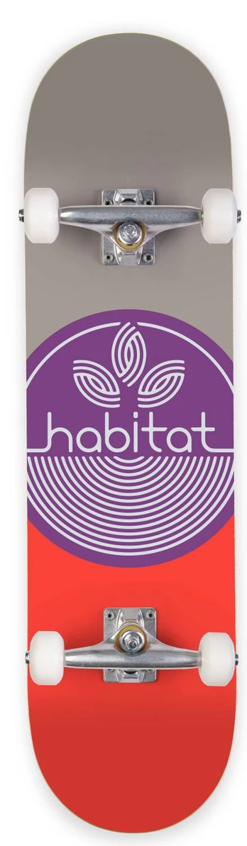 Riedlentė Habitat Leaf Dot, Violetinės spalvos