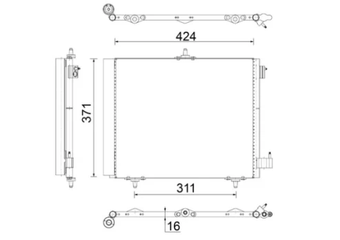 MAHLE AC 460 000S Air conditioning condenser