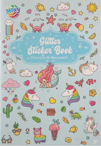 Moxy - Glitter Sticker Book A5 - Blue