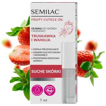 SEMILAC Apyrankė odai ir nagams braškė ir vanilė 7ml