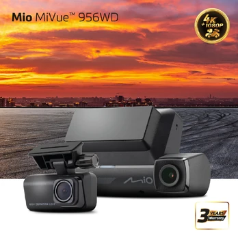 MIO MiVue 956W DUAL 4K HDR, GPS, WIFI, balso valdymas