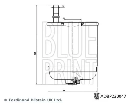 Kuro filtras BLUE PRINT ADBP230047