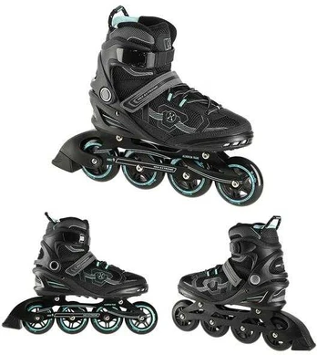 NA9157 JUODOS IR MĖTINĖS DYDŽIO. 40 NILS EXTREME INLINE pačiūžos