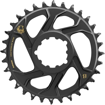 SRAM X-Sync 2 Eagle dantratis | 6mm Offset | DM | 1x11/12 pavarų | Juodas/Gold
