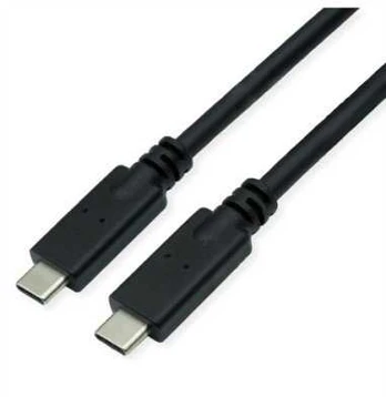 USB kabelis Roline USB-C - USB-C 7 m, juodas (11.02.9067)