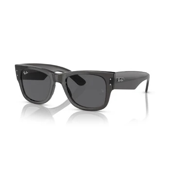 Ray-Ban Mega Wayfarer akiniai | Transparent Black - Dark Grey