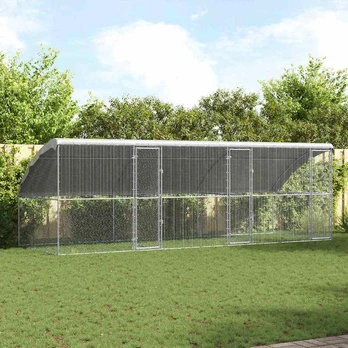Vištų narvas Sidabro 600 x 200 x 198.5 cm Galvanizuotas plienas