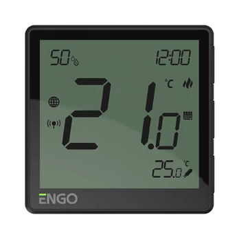 Engo EONE-230B Zigbee laidinis termostatas, juodas
