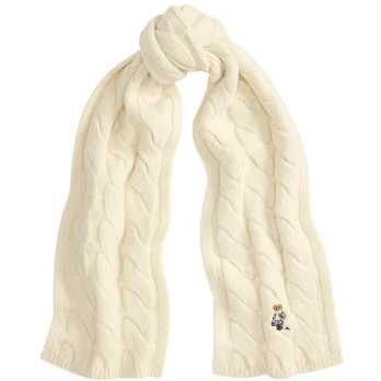 Šalikas moterims, Smėlio, Knit-wrap-scarf