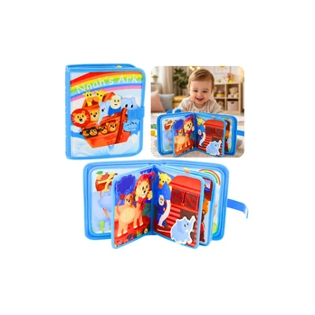 Lean Toys 3D Felt Sensory Educational Book Noah's Ark Animals