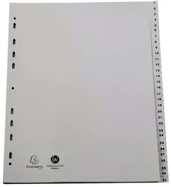 Exacompta 2931E, Pilkas, Polypropylene (PP), A4