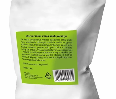 Universalus vejos sėklų mišinys, 1kg.
