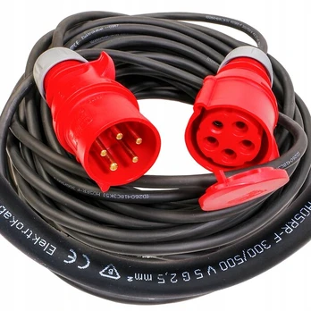 Statybinis prailgintuvas 32a 5p 29m, guminis, Ip44